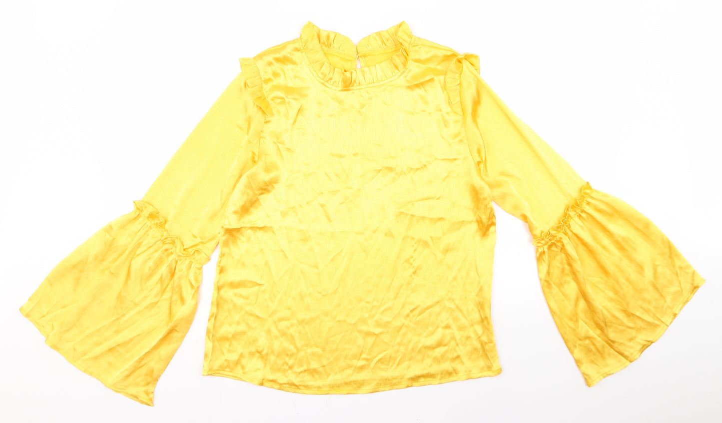 Preworn Womens Yellow   Basic Blouse Size M
