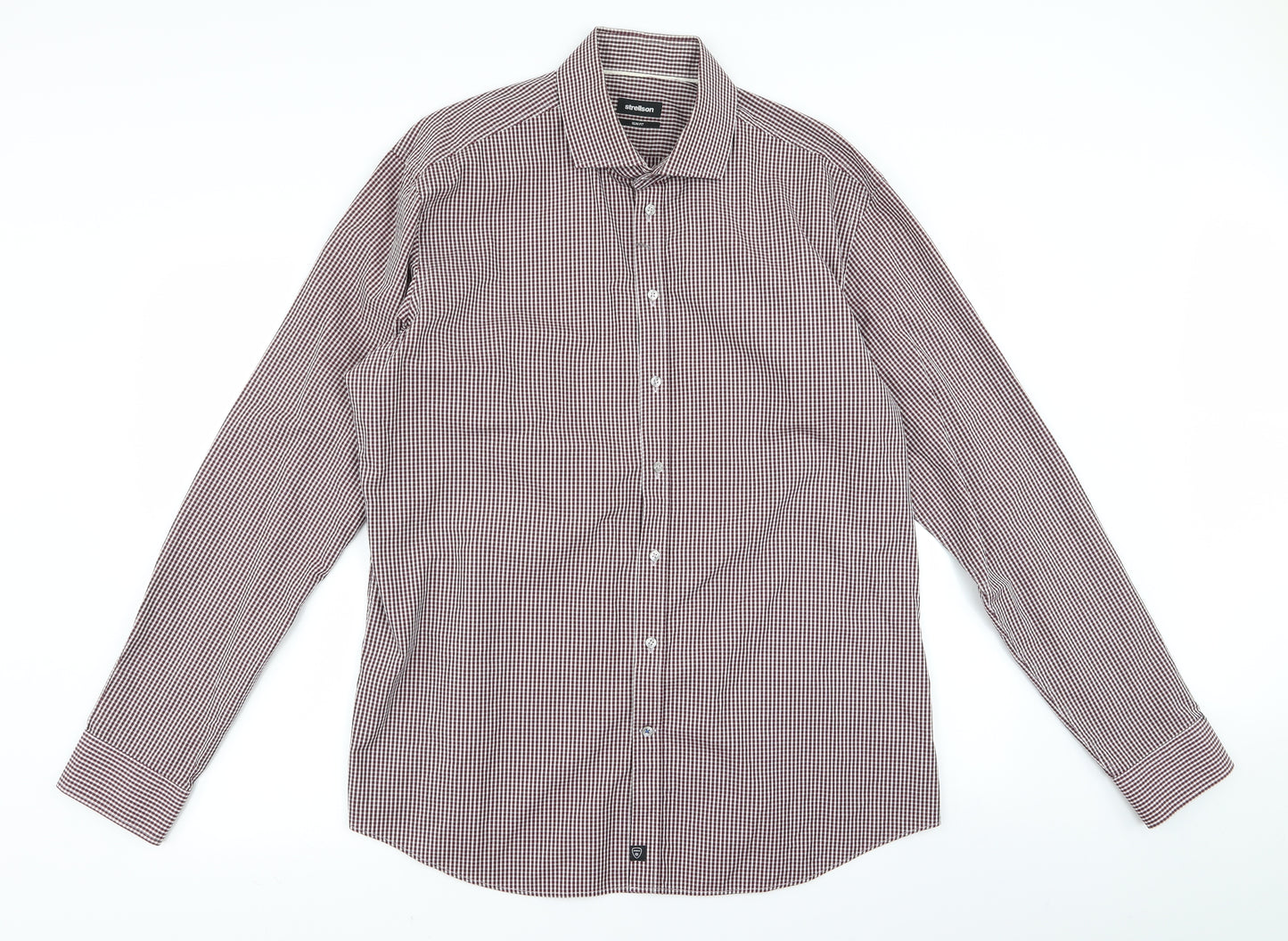 Strellson Mens Red    Button-Up Size L