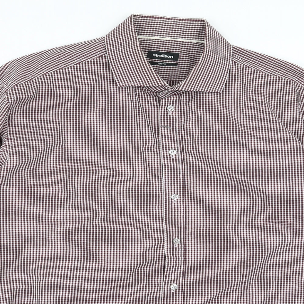 Strellson Mens Red    Button-Up Size L