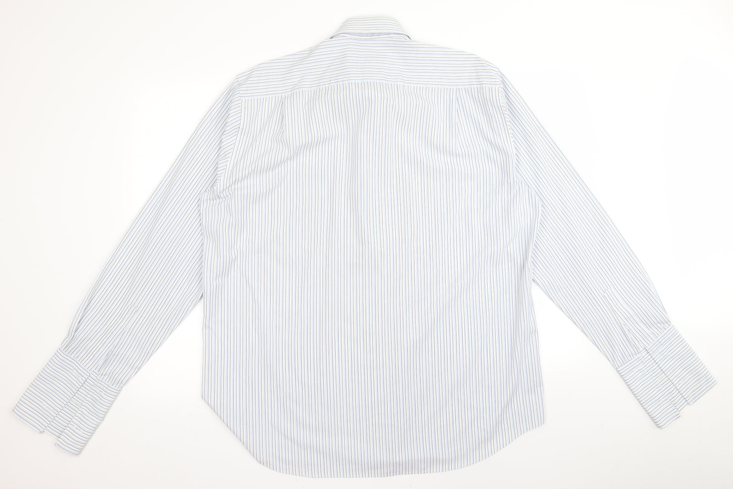 Thomas Nash Mens Blue    Button-Up Size 17