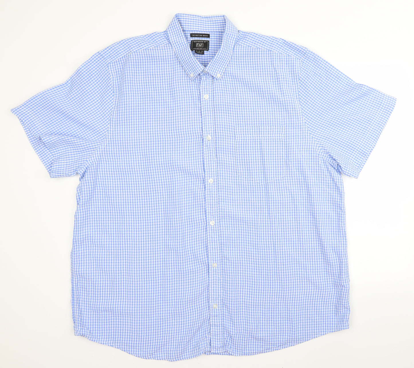F&F Mens Blue    Button-Up Size 2XL