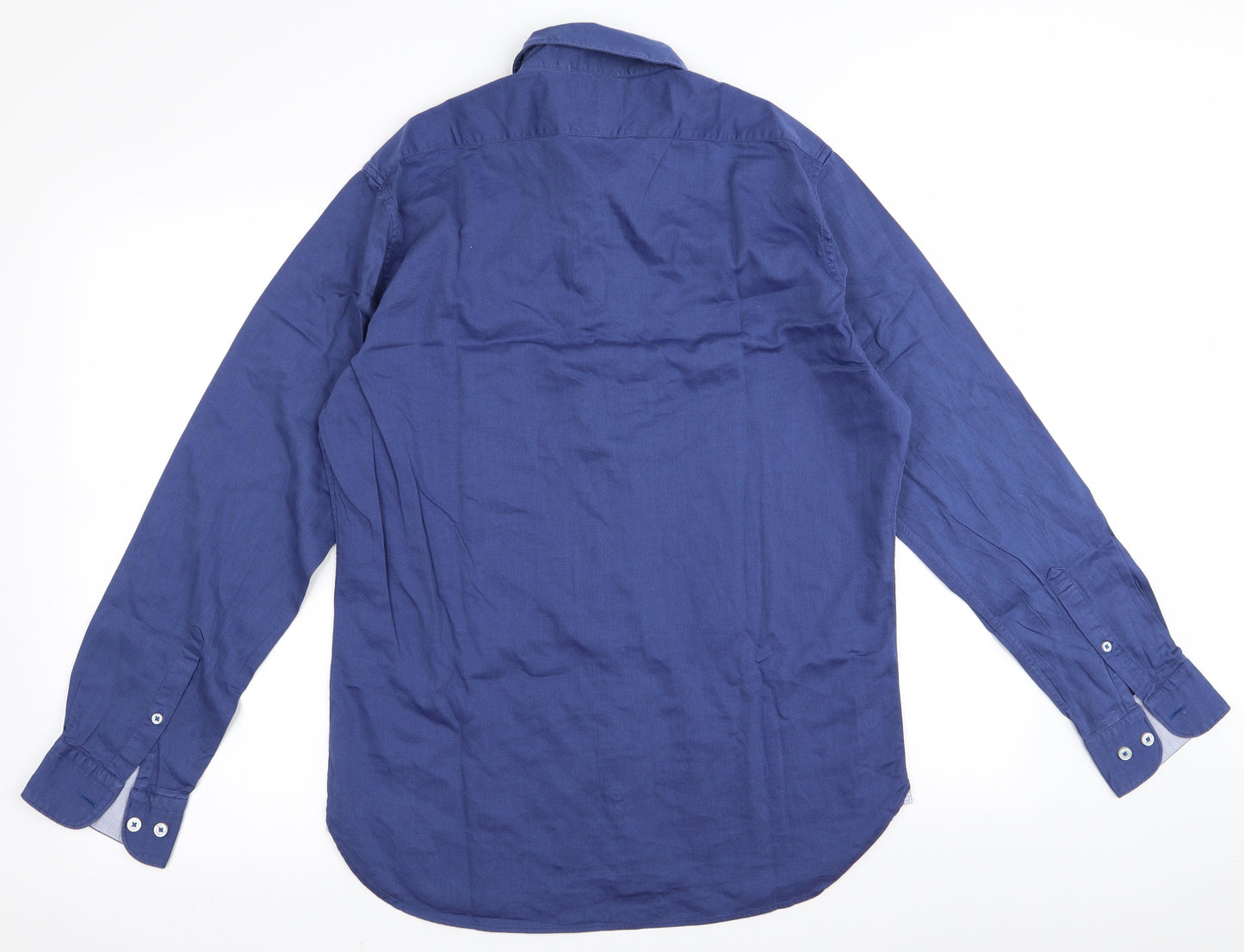 tm lewin Mens Blue    Dress Shirt Size M