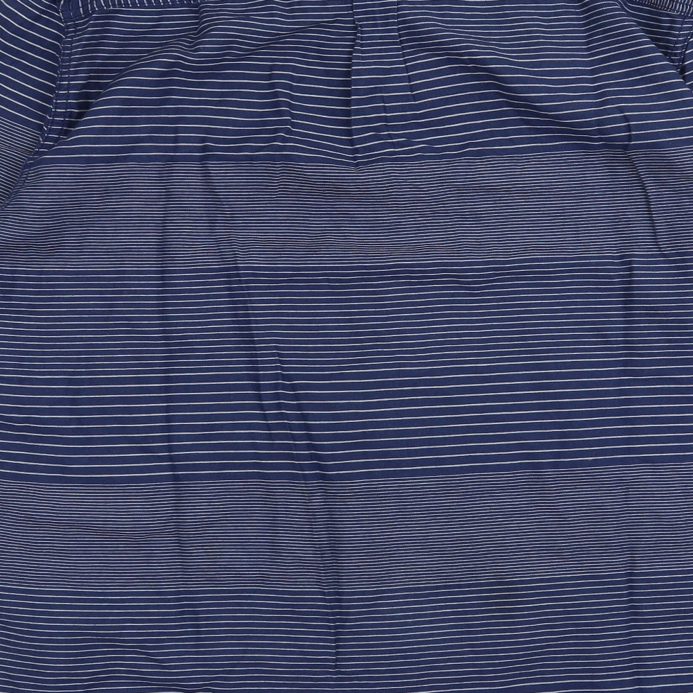 Jasper Conran Mens Blue Striped   Button-Up Size M