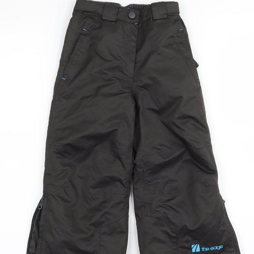 edge Boys Black  Ramie  Trousers Size 3 Years
