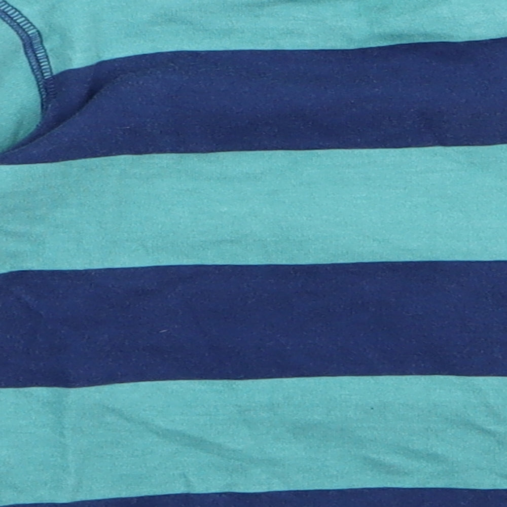 NEXT Baby Blue Striped  Basic T-Shirt Size 9-12 Months  - CAR