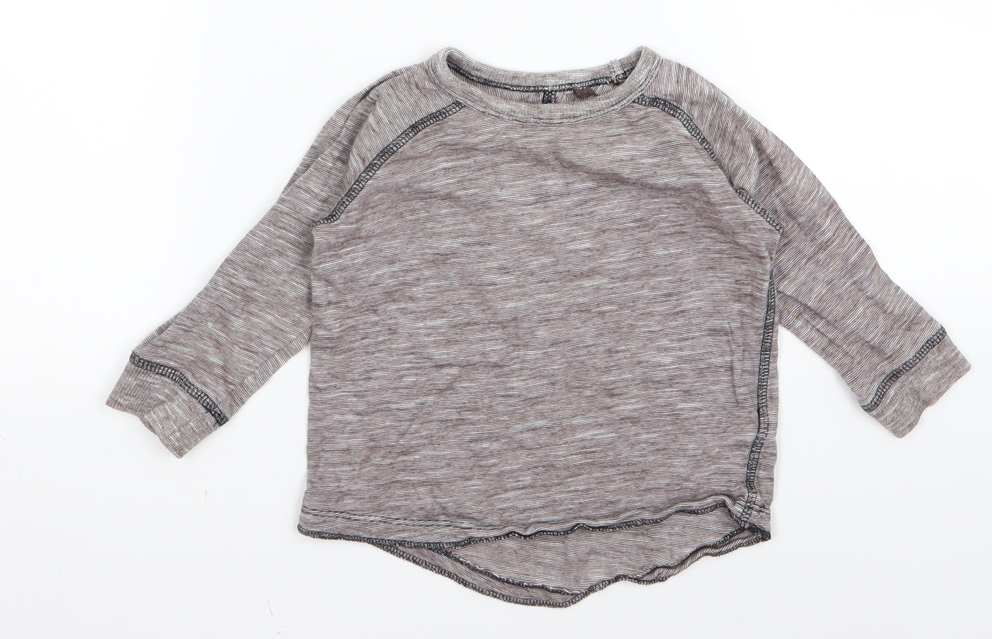 nexr Baby Grey   Basic T-Shirt Size 12 Months