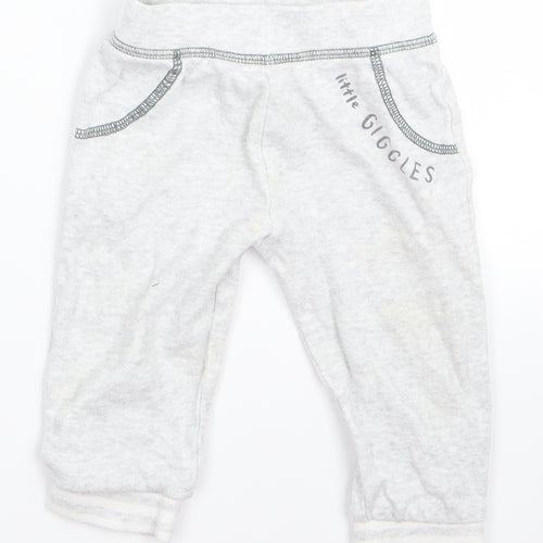Primark Boys Grey  Ramie Jogger Trousers Size 6 Years
