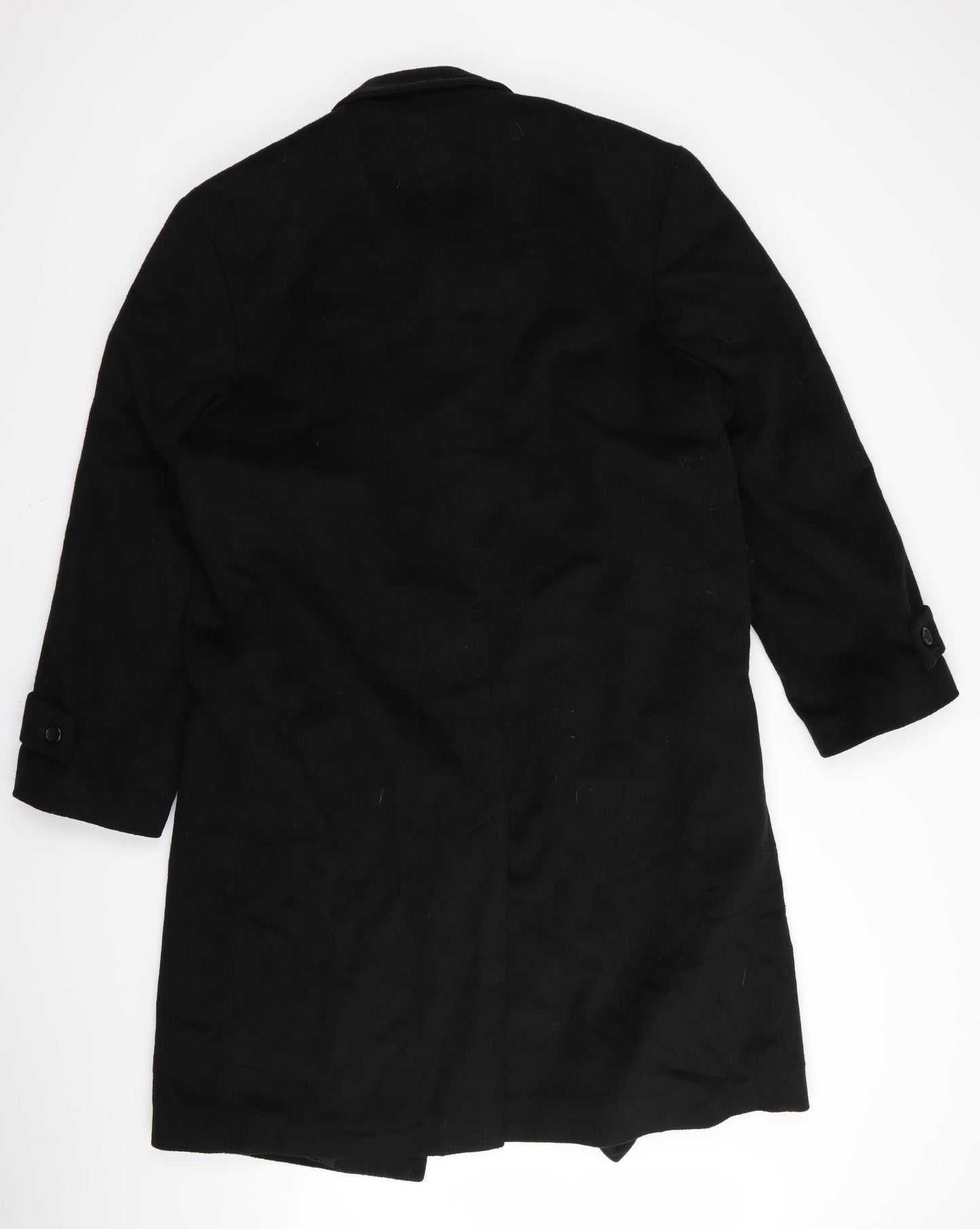 vartek Mens Black   Overcoat Jacket Size 2XL