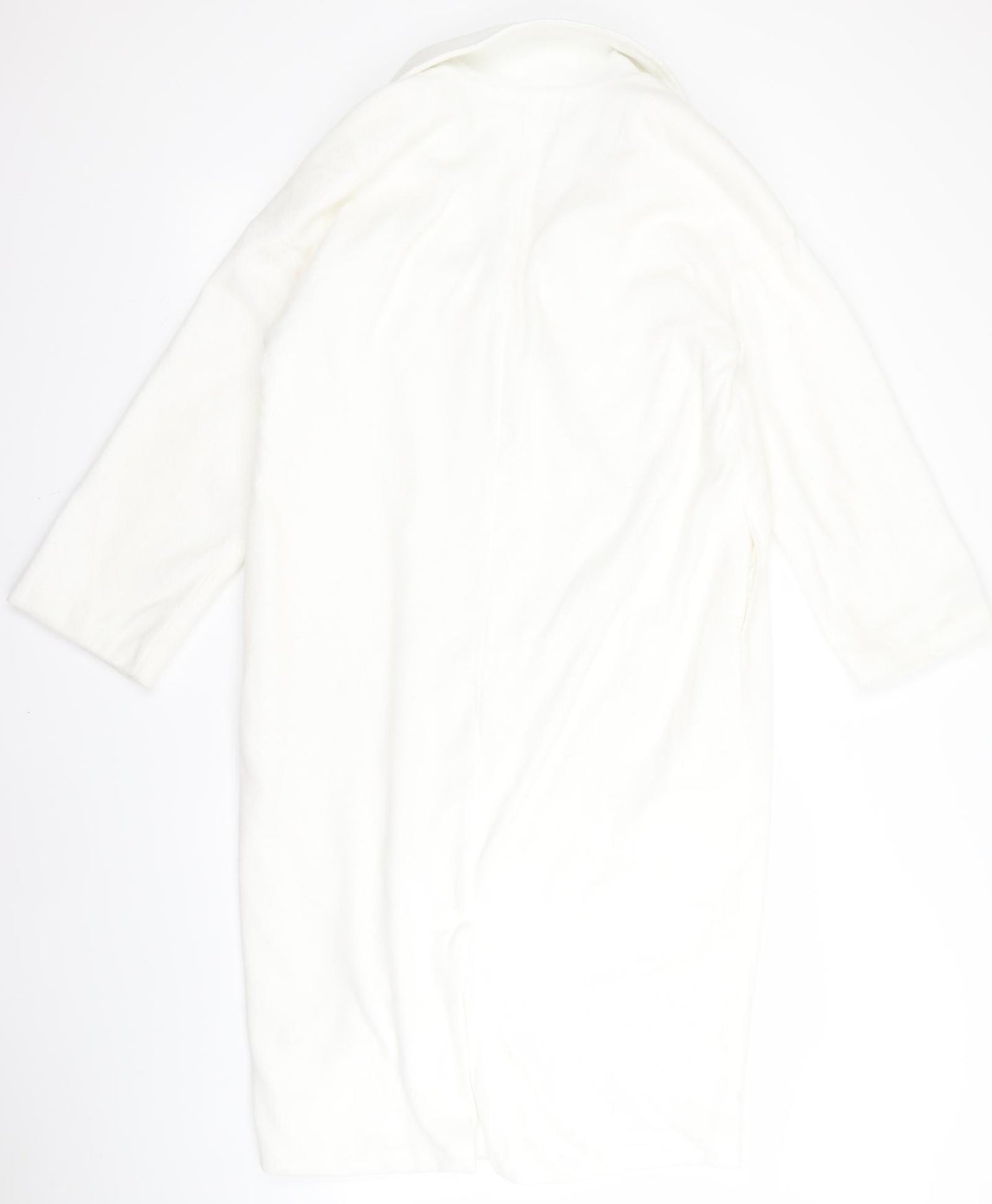 orderplus Mens White   Overcoat Jacket Size S