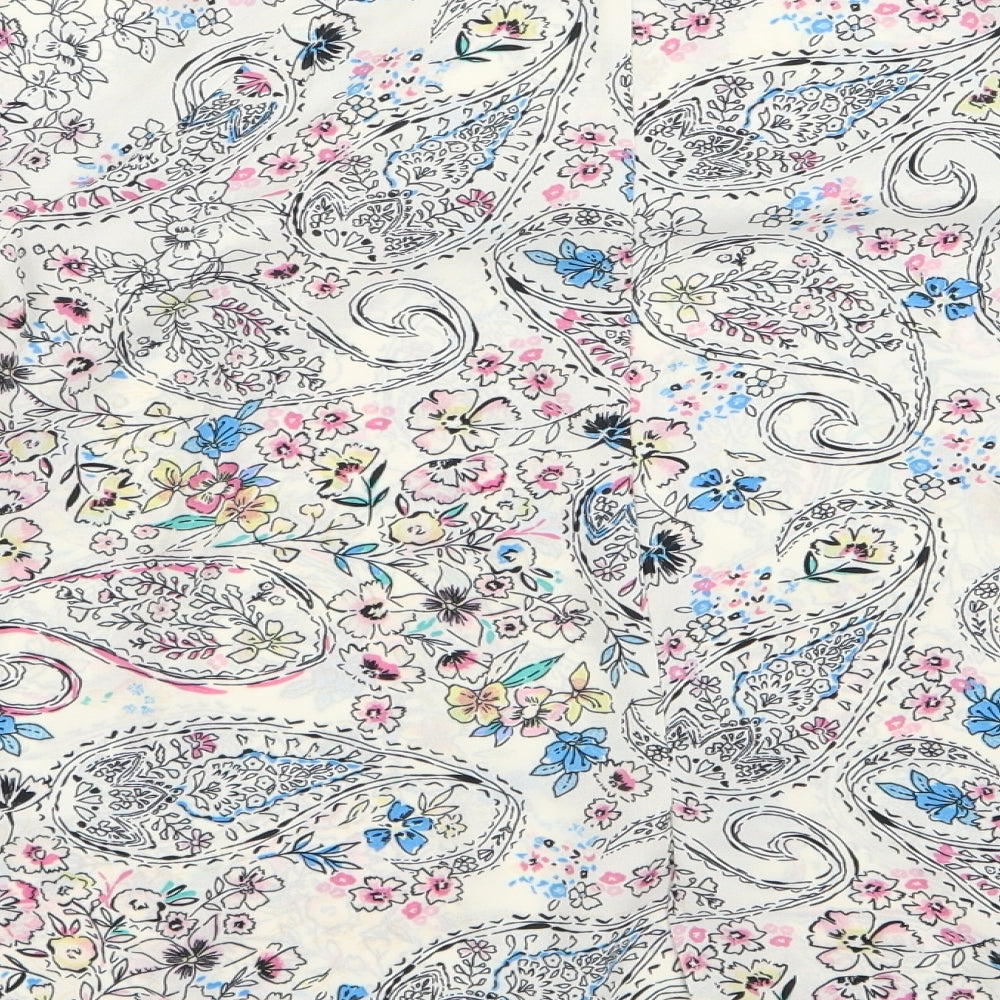 primakr Womens White   Basic Blouse Size 10