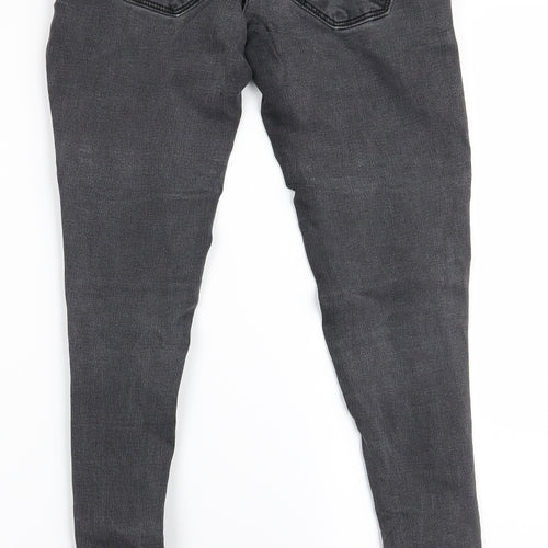 ZANKU Womens Grey   Skinny Jeans Size S L28 in