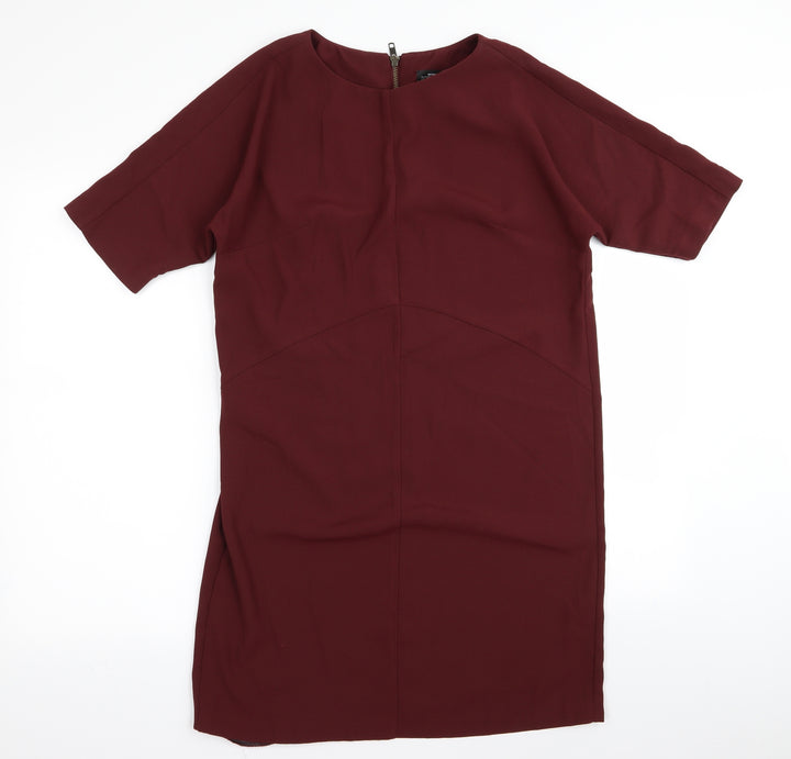 Topshop Womens Red Pencil Dress Size 10
