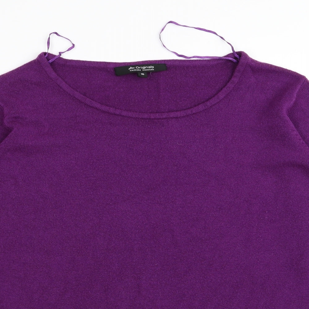 originals Womens Purple   Pullover Jumper Size 16