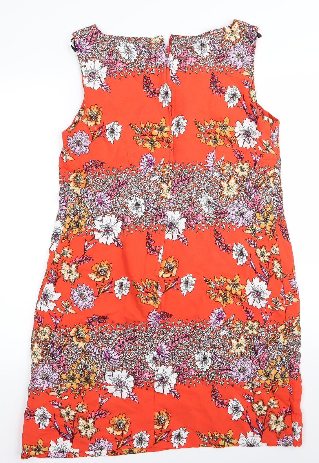 Dorothy Perkins Womens Orange Floral  A-Line  Size 14