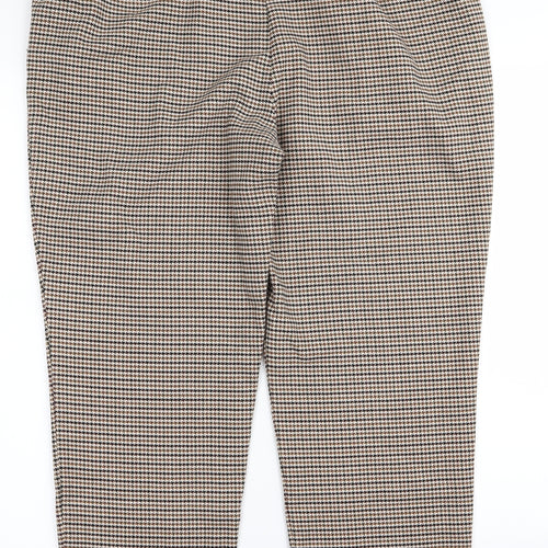 Papaya Womens Brown   Trousers  Size 14 L25 in