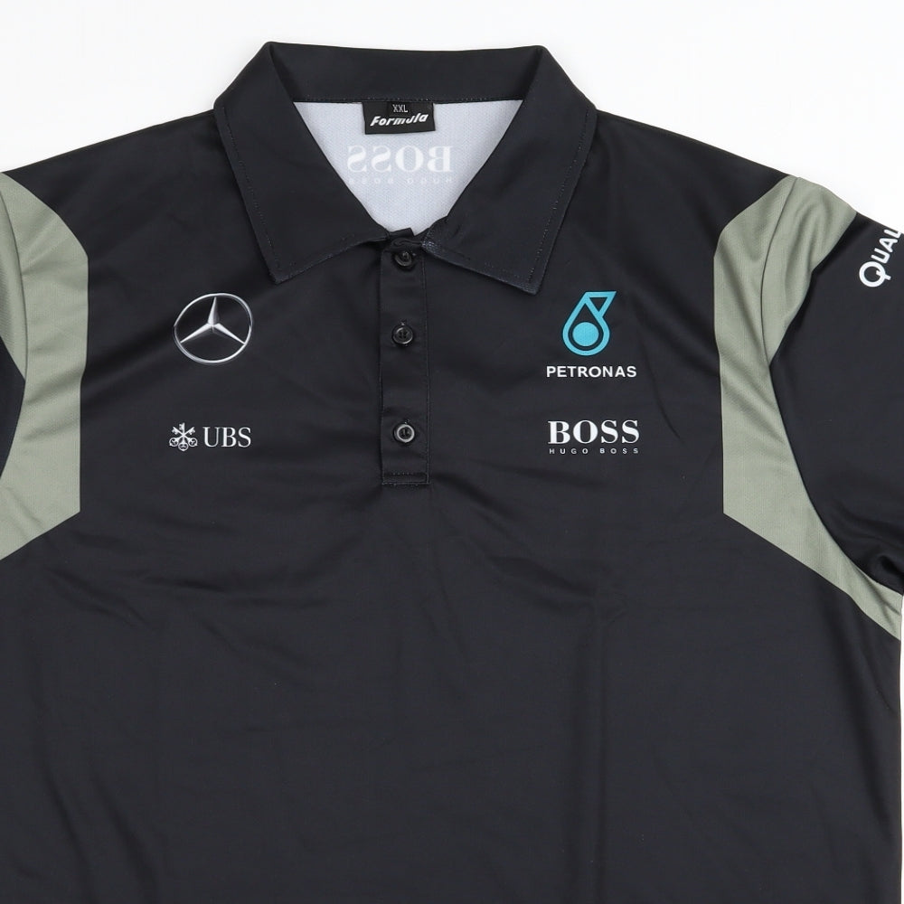 formula Mens Black    T-Shirt Size 2XL  - f1