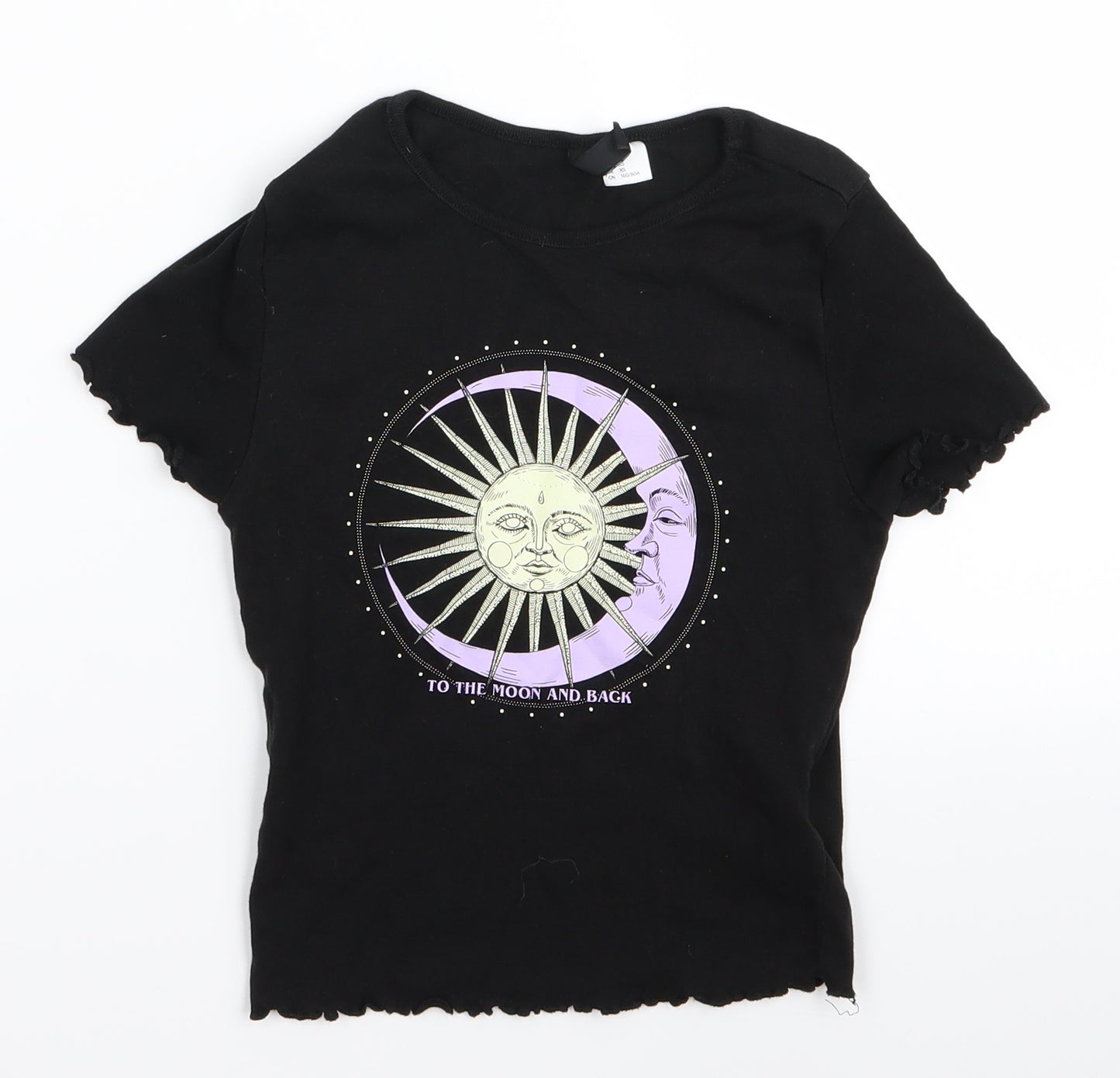 Preworn Womens Black   Basic T-Shirt Size XS