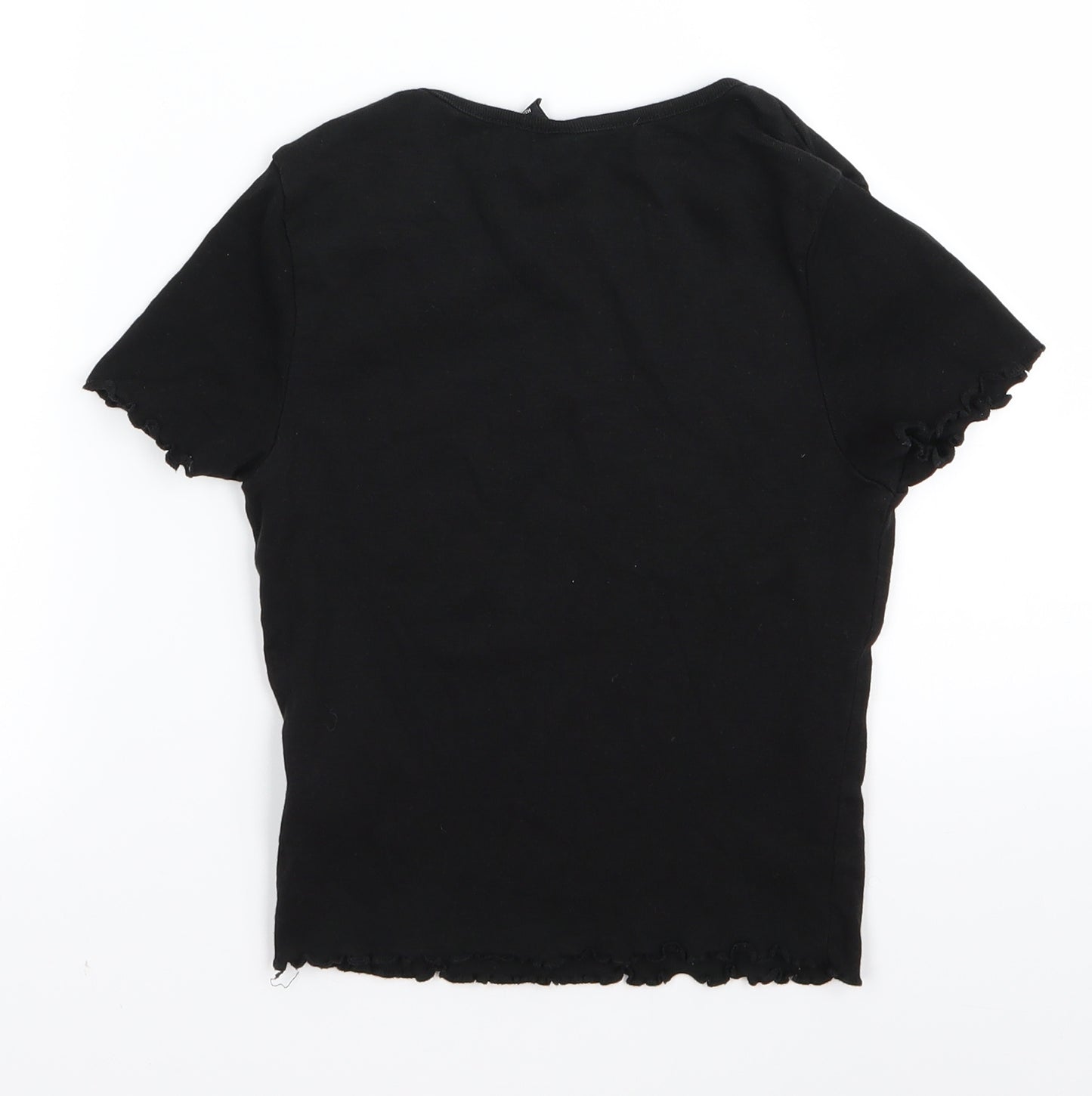 Preworn Womens Black   Basic T-Shirt Size XS