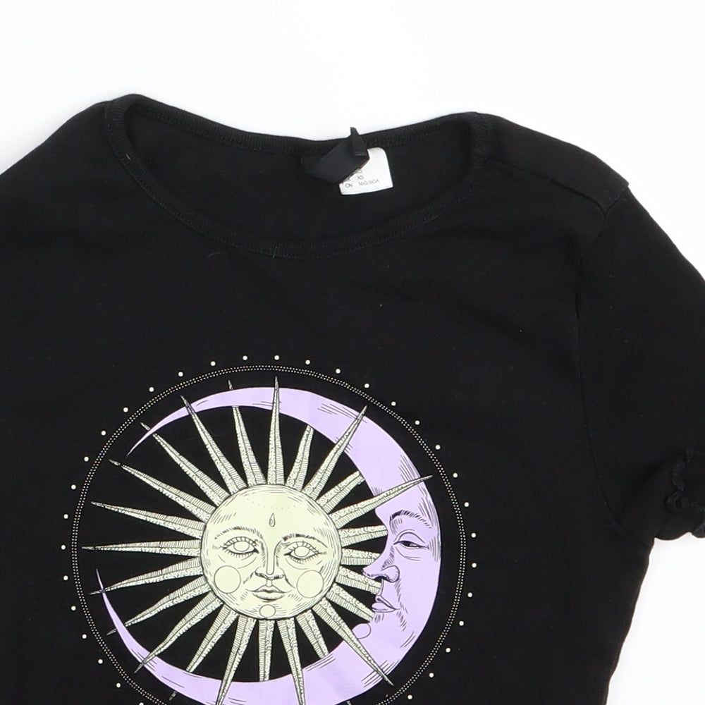 Preworn Womens Black   Basic T-Shirt Size XS