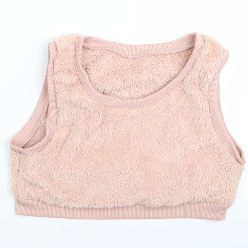 she in  Womens Pink   Vest Jumper Size L