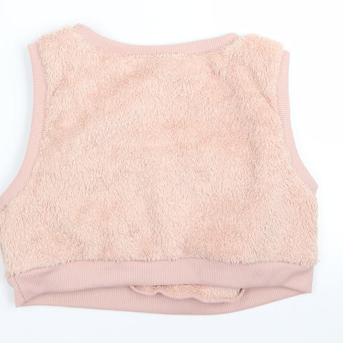 she in  Womens Pink   Vest Jumper Size L