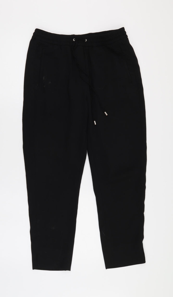 H&M Womens Black   Trousers  Size 38 L25 in