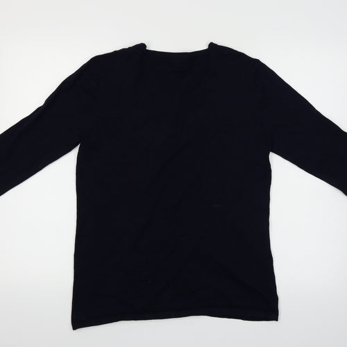 Damart Womens Blue  Knit Cardigan Jumper Size M