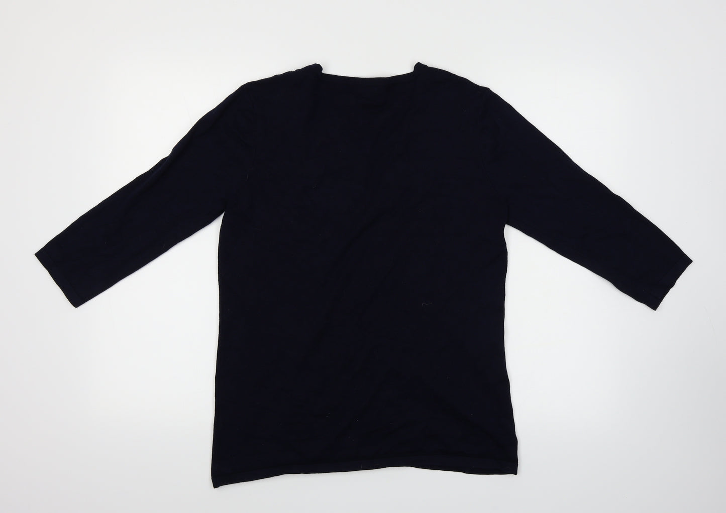 Damart Womens Blue  Knit Cardigan Jumper Size M