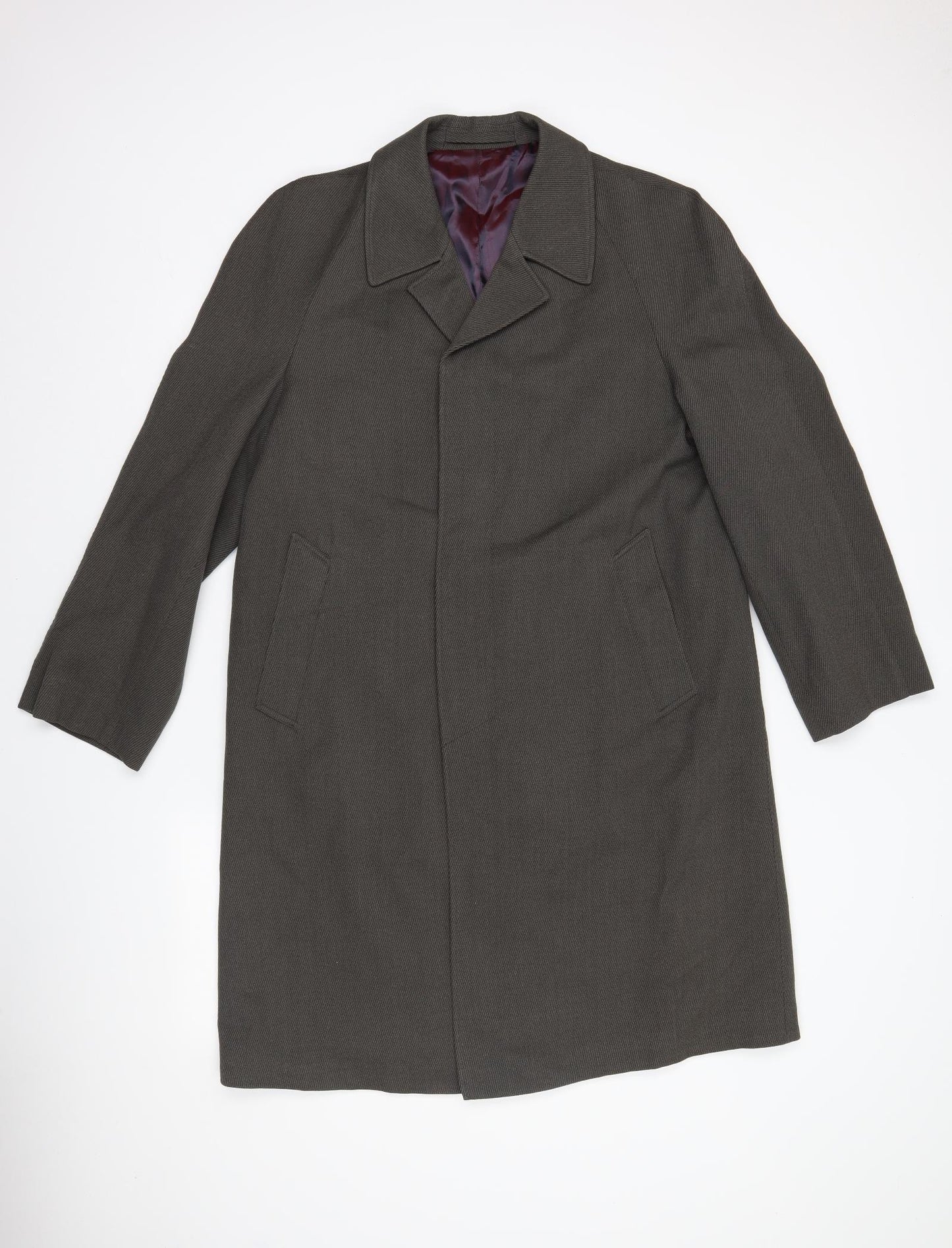 Dunn & Co Mens Green  Knit Overcoat Coat One Size