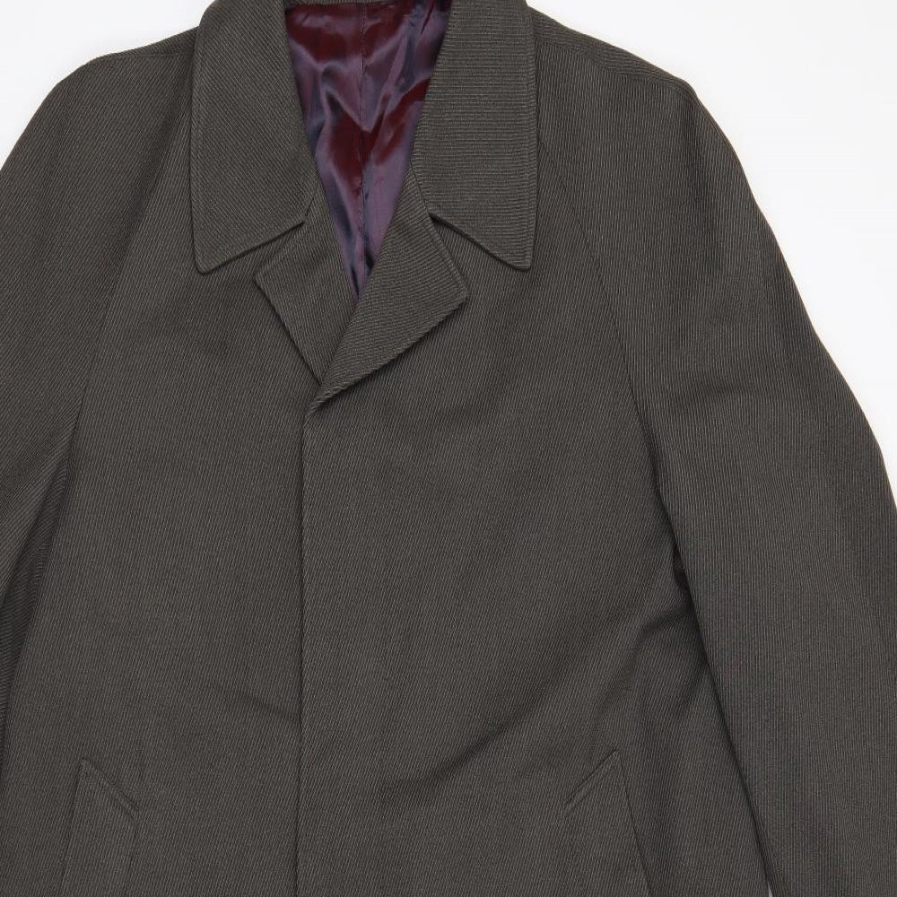 Dunn & Co Mens Green  Knit Overcoat Coat One Size