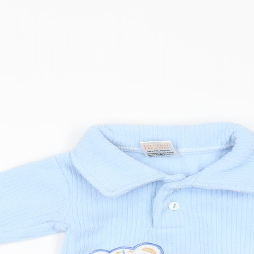 Teddy Collection  Blue  Fleece Pullover Casual Size 0-3 Months  - Teddy