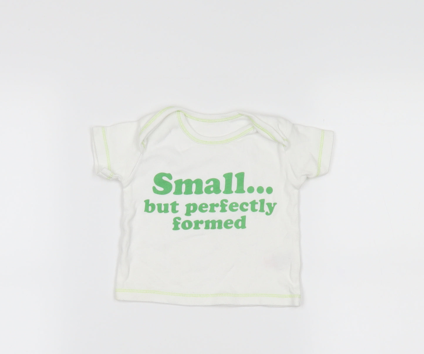 Preworn Baby White   Basic T-Shirt Size 3-6 Months