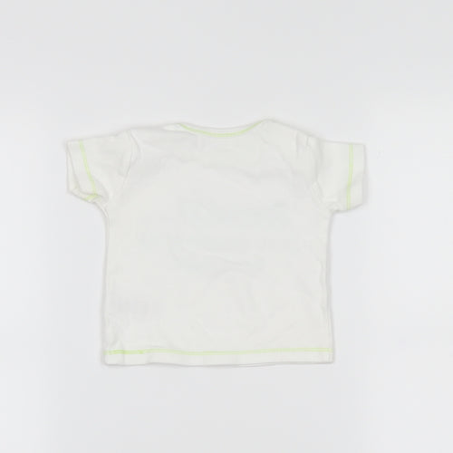 Preworn Baby White   Basic T-Shirt Size 3-6 Months