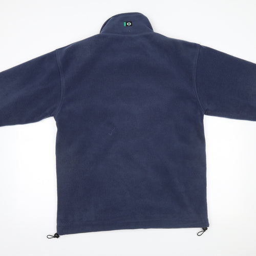Outdoor Scene Mens Blue  Fleece Jacket  Size M
