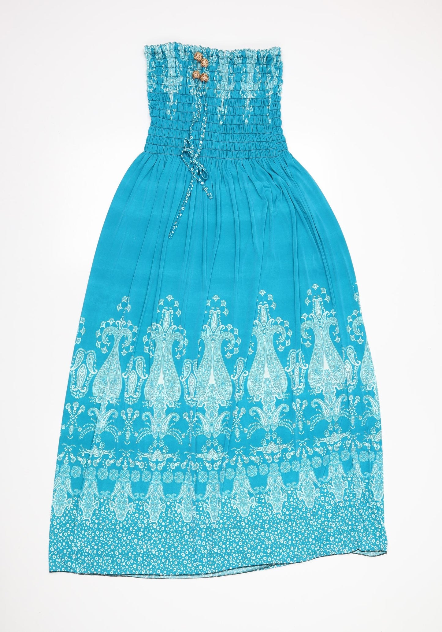 Preworn Womens Blue Geometric  Maxi  Size S