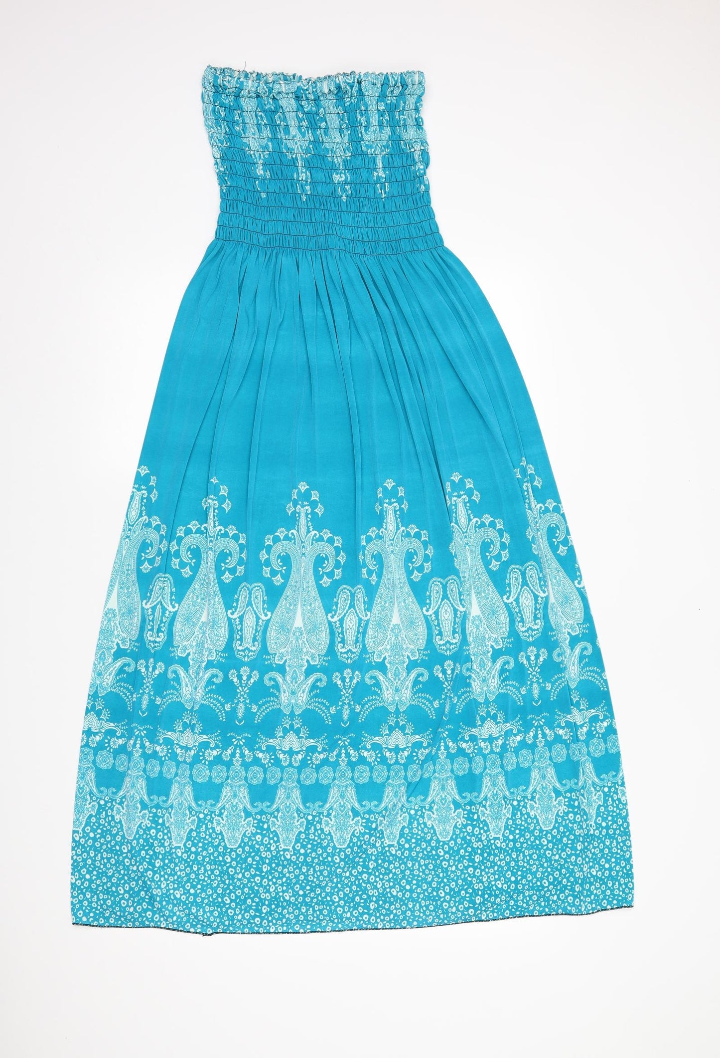 Preworn Womens Blue Geometric  Maxi  Size S