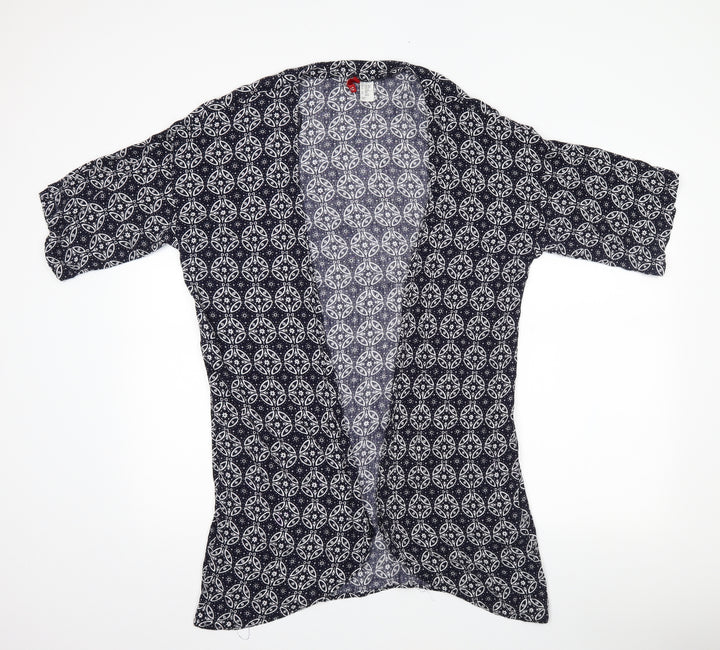 Divided Womens Blue Geometric Basic Blouse One Size