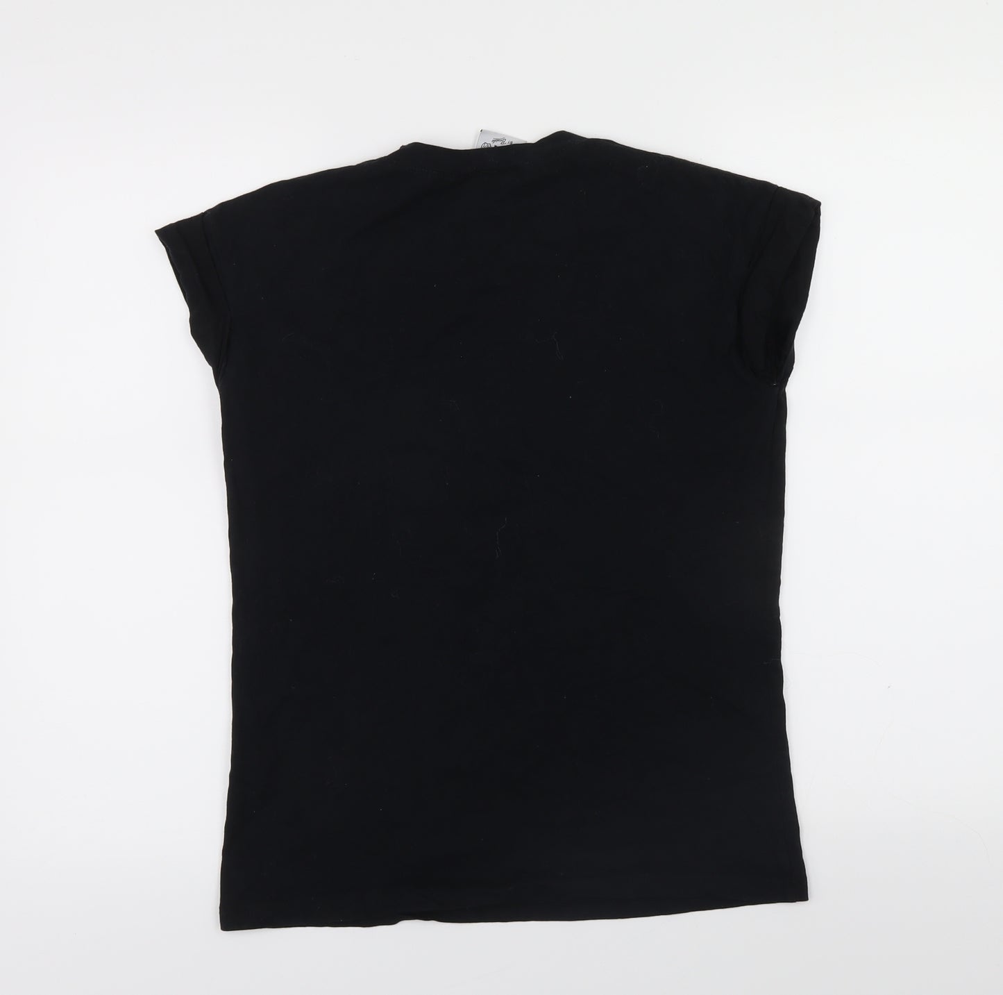 Primark Girls Black   Pullover T-Shirt Size 2XS  - emoji