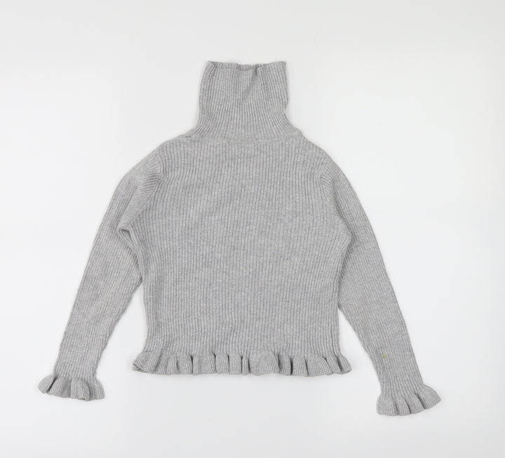 i love girls wear Girls Grey Pullover Jumper Size 7 Years