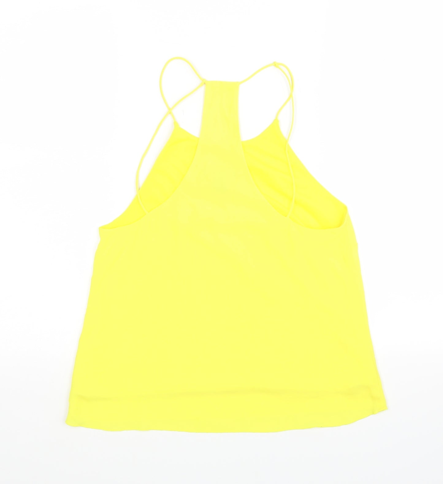 H&M Womens Yellow   Basic Blouse Size 34