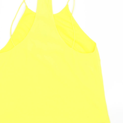H&M Womens Yellow   Basic Blouse Size 34