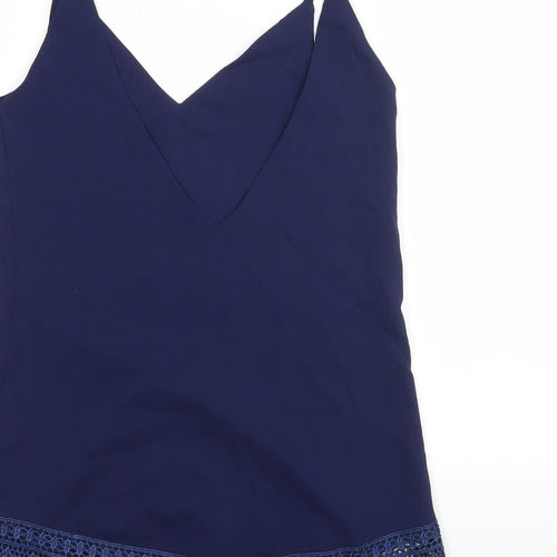 Club L Womens Blue   Basic Blouse Size 8