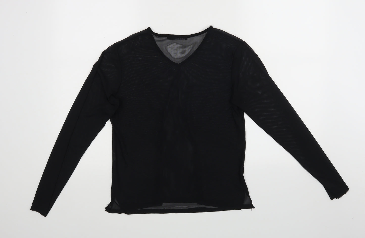 Boohoo Womens Black   Basic Blouse Size 8