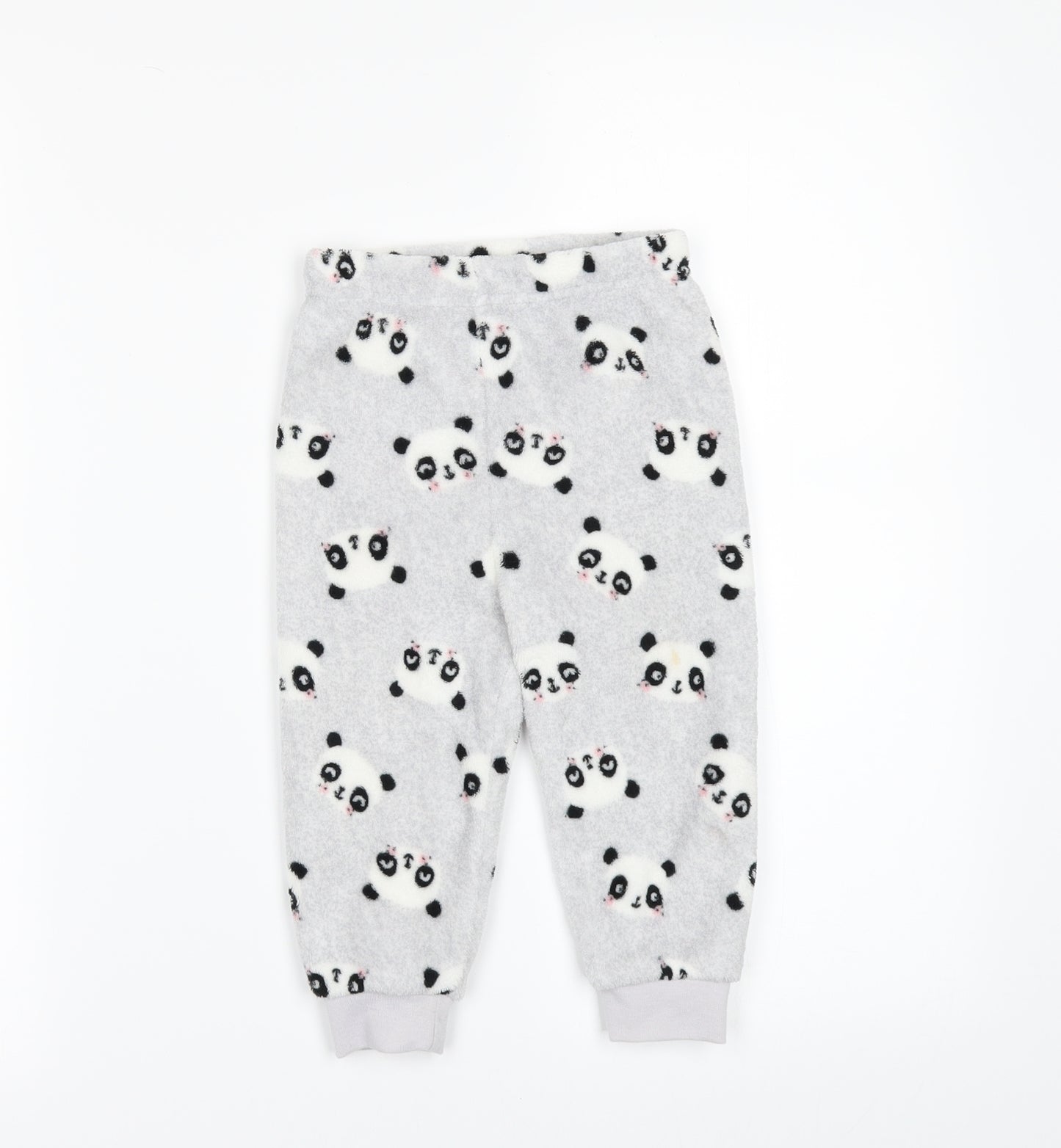 Primark Baby Grey Geometric Fleece  Pyjama Set Size 12-18 Months  - Pyjama Set