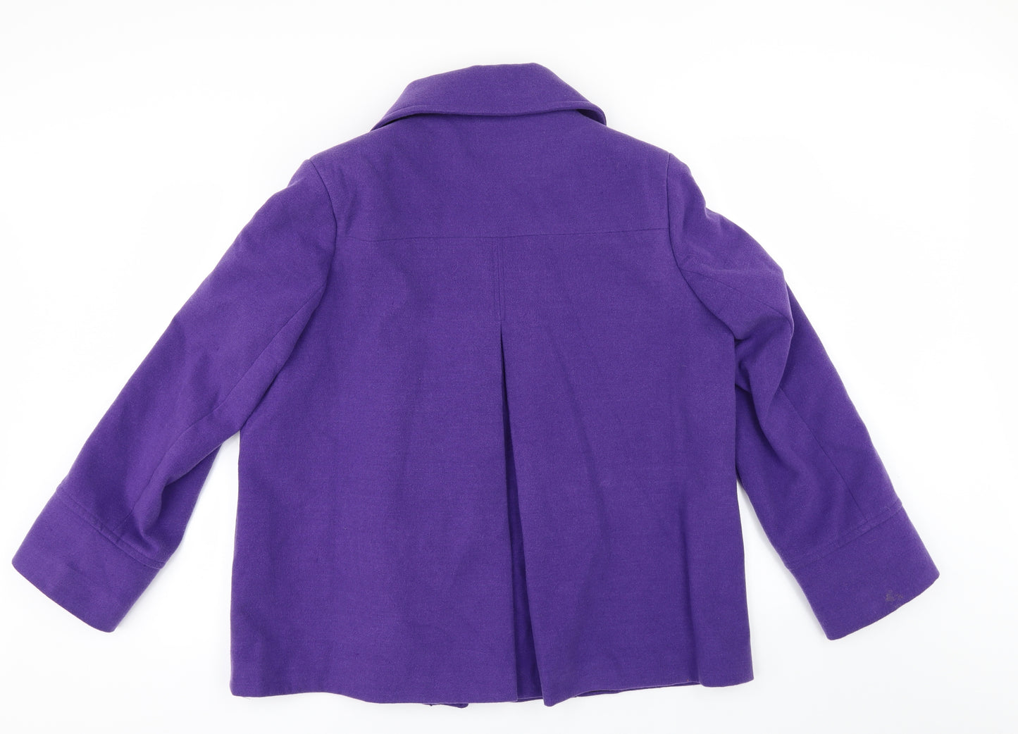 Warehouse Womens Purple   Pea Coat Coat Size 18
