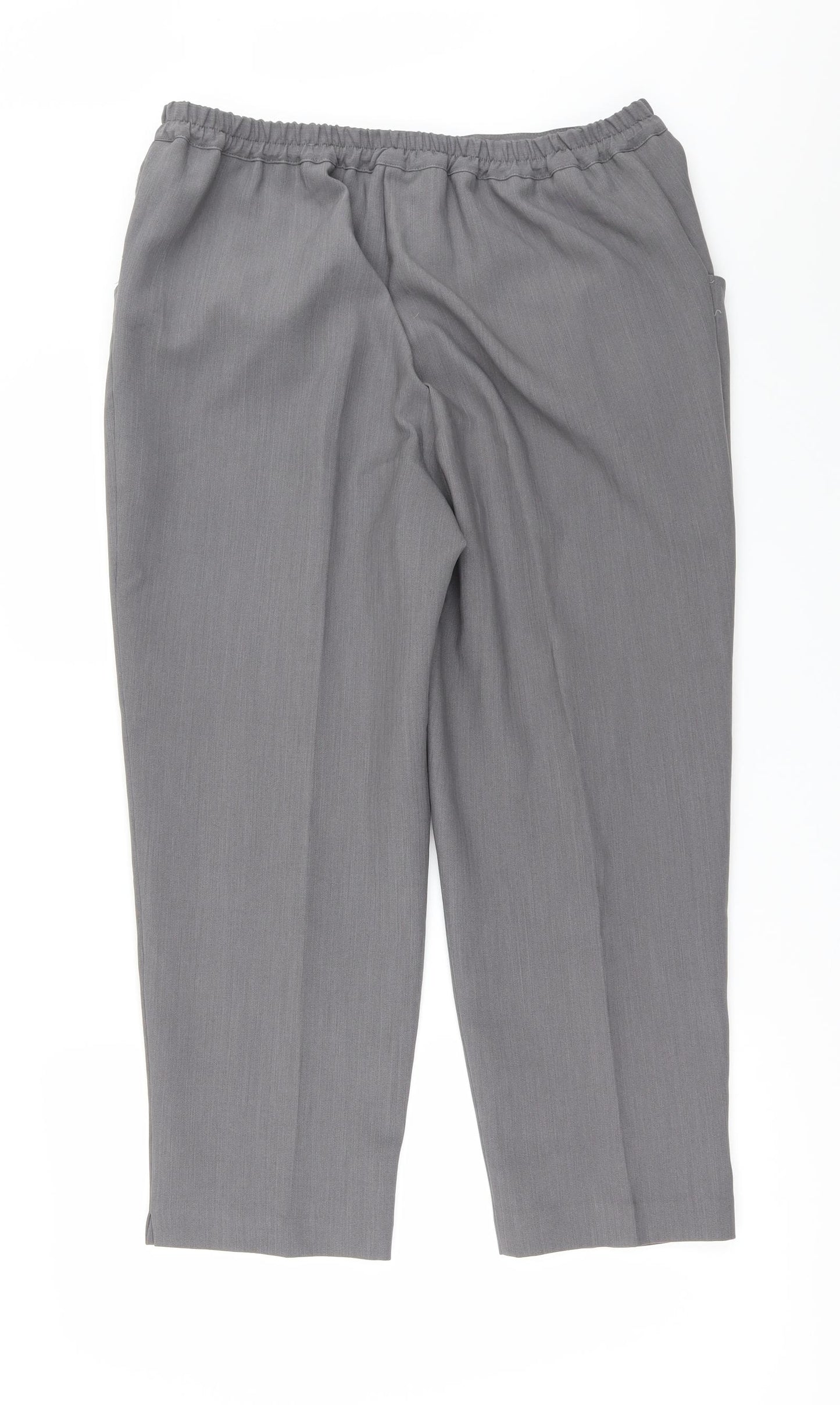 Special Collection Womens Grey   Cropped Trousers Size 16 L25 in