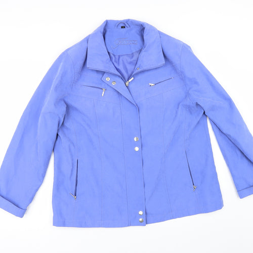 Finesse Womens Blue   Jacket  Size 16