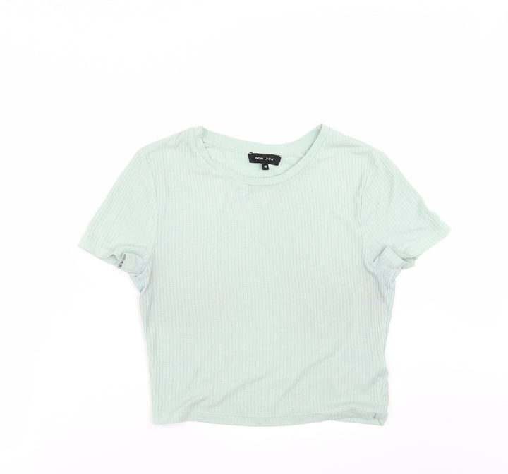 New Look Womens Green Basic T-Shirt Size 10