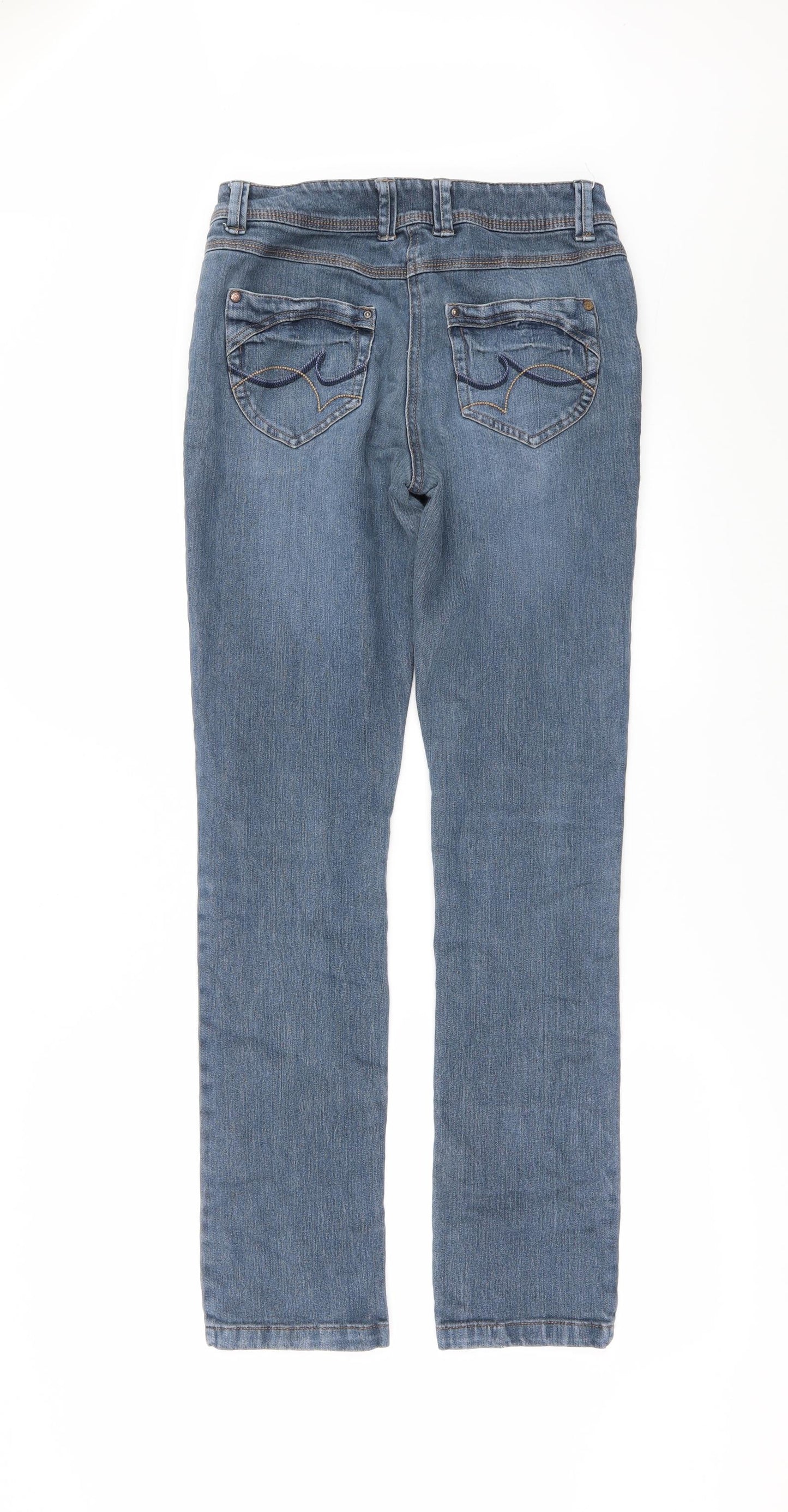 George Womens Beige  Denim  Jeans Size 8 L31 in