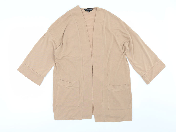 Dorothy Perkins Womens Beige   Cardigan Jumper Size 8